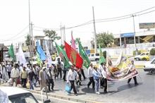 کاروان زائران پیاده حضرت احمدبن موسی الکاظم شاهچراغ علیه السلام از شهرستان جهرم 