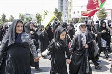 کاروان زائران پیاده حضرت احمدبن موسی الکاظم شاهچراغ علیه السلام از شهرستان جهرم 