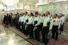 تجدید میثاق جمعی از فرماندهان نیروی انتظامی با حضرت احمدبن موسی الکاظم شاهچراغ علیه السلام